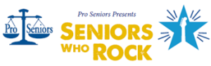 decorative logo for Seniors Who Rock event